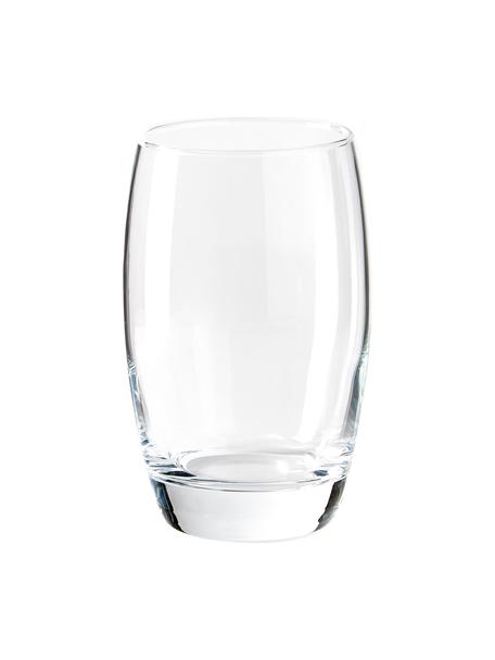 Bicchiere Salto 6 pz, Vetro, Trasparente, Ø 8 x Alt. 12 cm, 350 ml