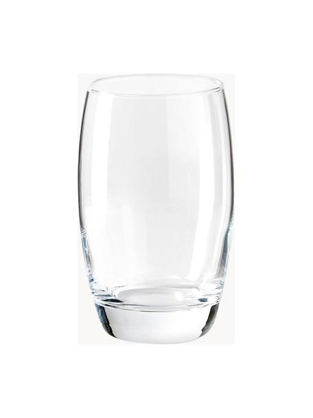 Wassergläser Salto, 6 Stück, Glas, Transparent, Ø 8 x H 12 cm, 350 ml