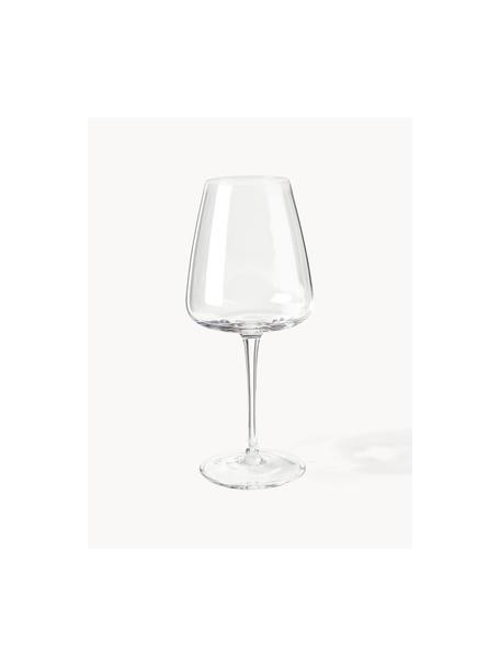 Mondgeblazen witte wijnglazen Ellery, 4 stuks, Glas, Transparant, Ø 9 x H 21 cm