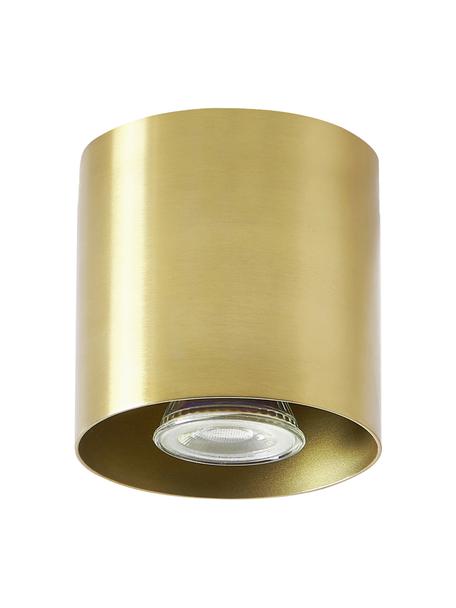 Stropná bodová lampa Roda, Kov s práškovým náterom, Mosadzné odtiene, lesklá, Ø 10 x V 10 cm