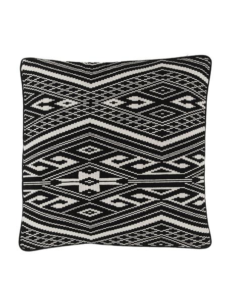 Bavlněný povlak na polštář Blaki, 100 % bavlna, Černá, Š 45 cm, D 45 cm