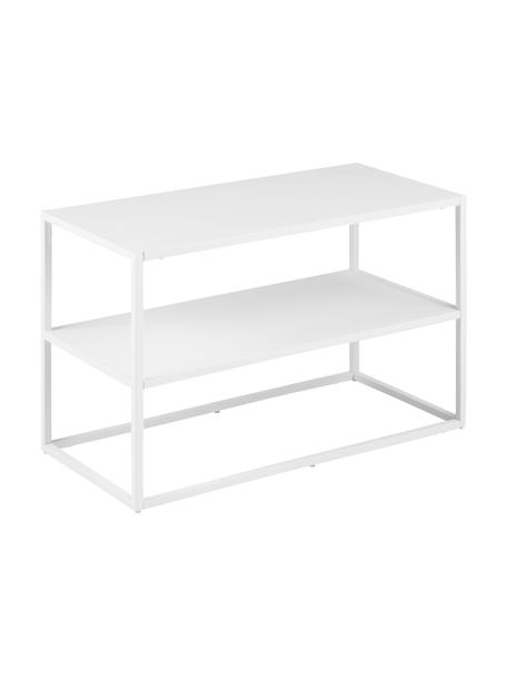 Półka na buty z metalu Neptun, Metal malowany proszkowo, Biały, S 70 x W 45 cm