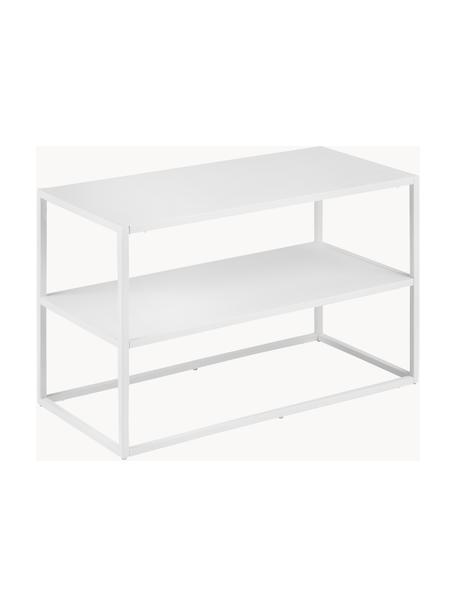 Półka na buty z metalu Neptun, Metal malowany proszkowo, Biały, S 70 x W 45 cm