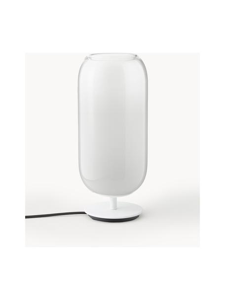 Lampe à poser soufflée bouche Gople, tailles variées, Blanc, Ø 15 x haut. 34 cm