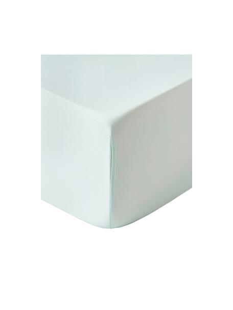 Boxspring hoeslaken Comfort, katoensatijn, Weeftechniek: satijn Draaddichtheid 250, Saliegroen, B 90 x L 200 cm, H 35 cm
