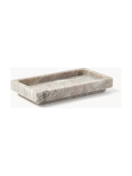 Porte-savon en marbre Simba, Marbre, Beige, marbré, larg. 18 x haut. 3 cm