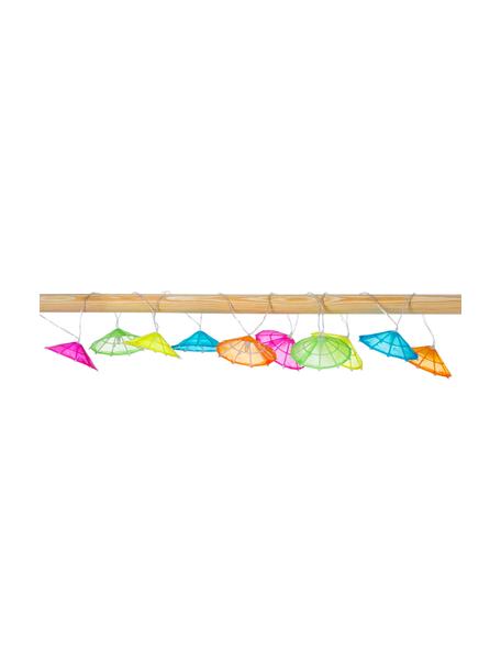 Guirnalda de luces Umbrella, 165 cm, 10 luces, Cable: plástico, Multicolor, L 165 cm
