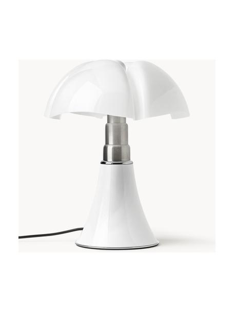 Lampa stołowa LED z funkcją przyciemniania Pipistrello, Stelaż: metal, aluminium, lakiero, Biały, matowy, Ø 27 x W 35 cm