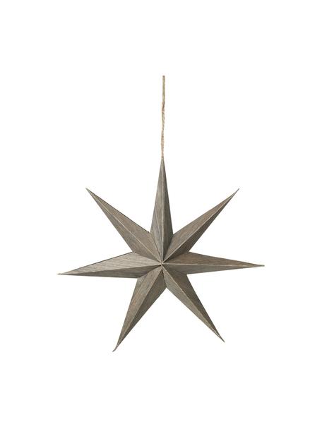 Ciondolo stella Venice 2 pz, Ø20 cm, Legno di pioppo, Marrone, Ø 20 x Prof. 4 cm