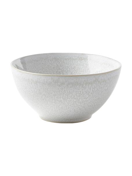 Ciotola per cereali  con smalto reattivo Gemma 2 pz, Gres, Bianco crema, Ø 15 x Alt. 8 cm