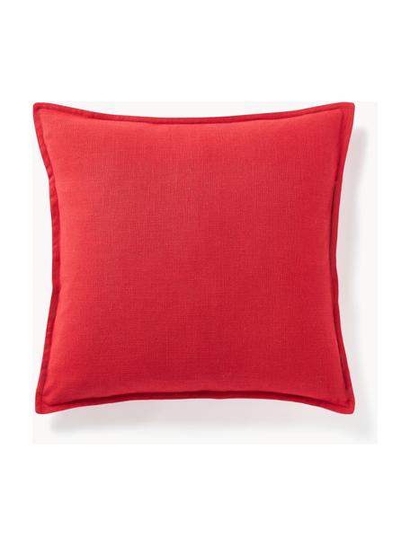 Baumwoll-Kissenhülle Vicky, 100 % Baumwolle, Rot, B 50 x L 50 cm