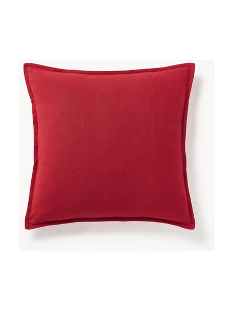 Bavlněný povlak na polštář Vicky, 100 % bavlna, Červená, Š 50 cm, D 50 cm