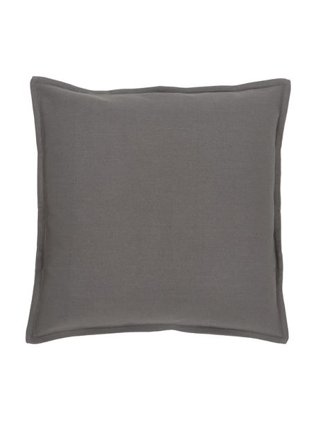 Federa arredo in cotone grigio scuro Mads, 100% cotone, Grigio, Larg. 40 x Lung. 40 cm