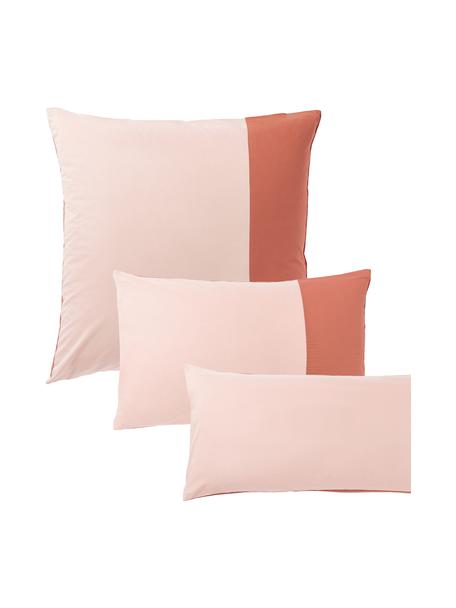 Taie d'oreiller en coton Harvey, Rouge, rose, larg. 50 x long. 70 cm