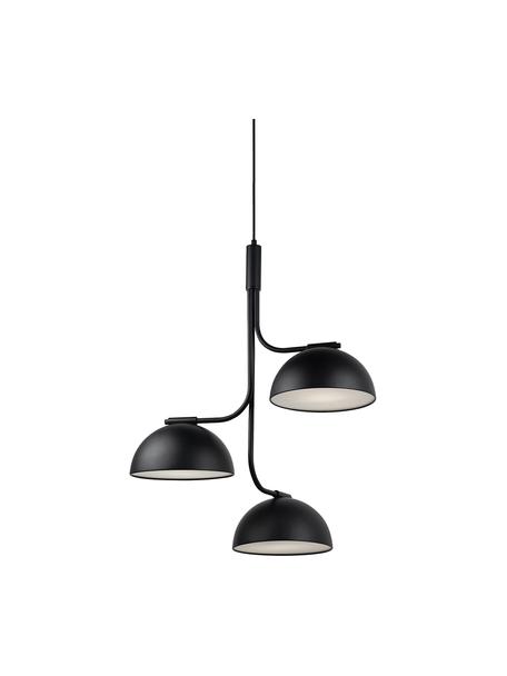 Große Skandi-Pendelleuchte Tullio, Schwarz, Ø 60 x H 73 cm