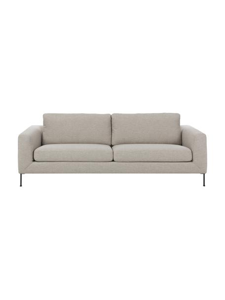 Sofa Cucita (3-Sitzer) in Beige mit Metall-Füssen, Bezug: Webstoff (100% Polyester), Gestell: Massives Kiefernholz, FSC, Webstoff Beige, B 228 x T 94 cm