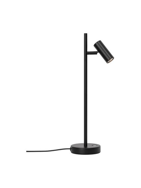 Stmívatelná LED stolní lampa Omari, Černá, Š 10 cm, V 40 cm