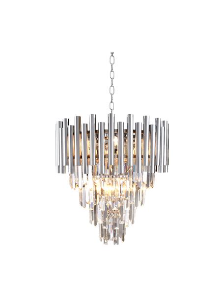 Lustre design Madison, Couleur chrome, transparent, Ø 45 x haut. 50 cm