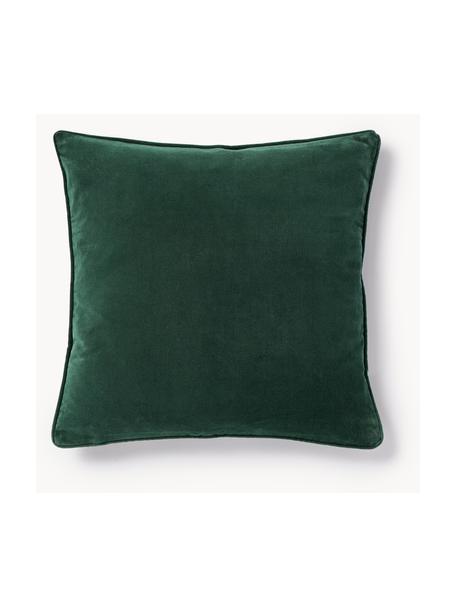 Housse de coussin en velours Dana, 100 % coton

Le matériau est certifié STANDARD 100 OEKO-TEX®, 21.HCN.84376, Hohenstein, Vert foncé, larg. 50 x long. 50 cm