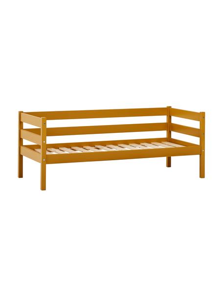 Kinderbed Eco Comfort van grenenhout, 70 x 160 cm, Massief grenenhout, FSC-gecertificeerd, multiplex, Geel, B 70 x L 160 cm