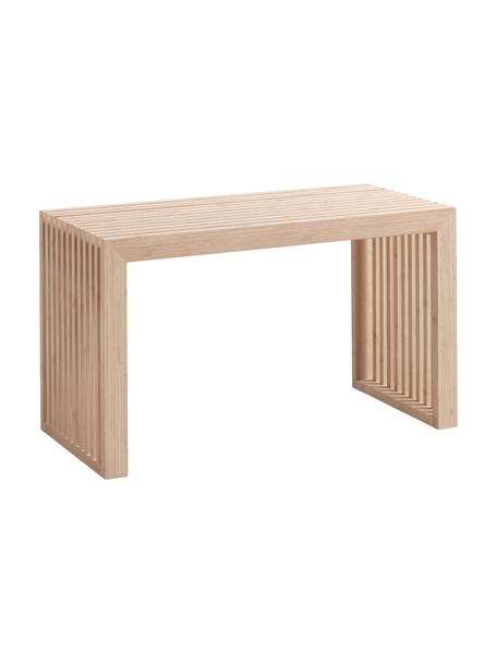 Panchina in legno di bambù Rib, Bambù, Marrone chiaro, Larg. 73 x Alt. 43 cm