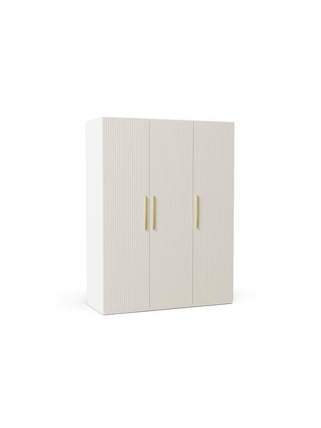 Armoire modulaire à portes battantes Leon, largeur 150 cm, plusieurs variantes, Bois, beige, Basic Interior, hauteur 200 cm