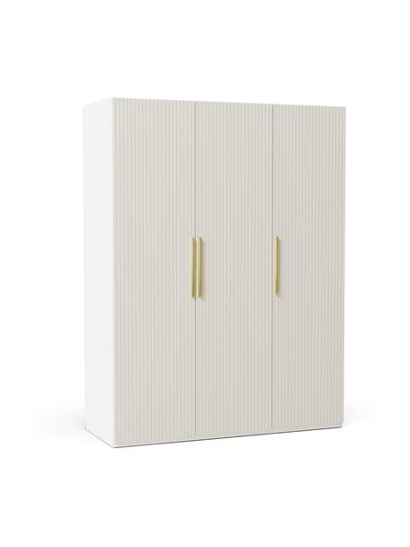 Guardaroba componibile con ante battenti Simone, larg. 150 cm, in diverse varianti, Legno, beige, Interno Basic, larg. 150 x alt. 200 cm