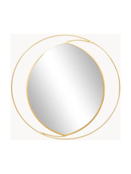 Oválné nástěnné zrcadlo se zlatým rámem Anna, Zlatá, Ø 91 cm