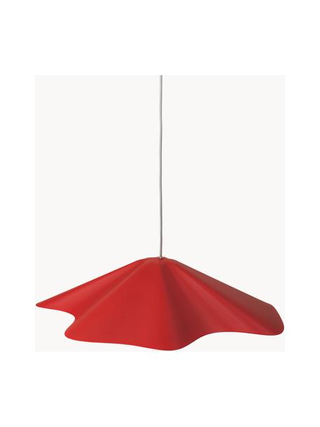 Große Pendelleuchte Skirt, Lampenschirm: Stahl, pulverbeschichtet, Rot, Ø 60 x H 14 cm