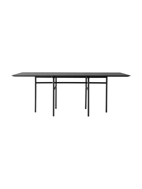 Tavolo Snaregade, 200 x 90 cm, Struttura: metallo verniciato a polv, Nero, Larg. 200 x Prof. 90 cm
