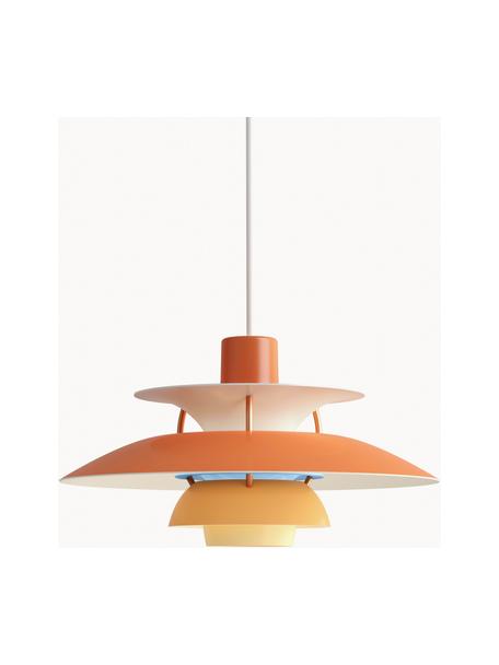 Hanglamp PH 5, Lampenkap: gecoat metaal, Oranjetinten, goudkleurig, Ø 30 x H 16 cm