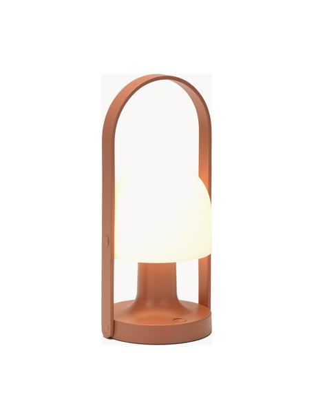 Mobilna lampa stołowa LED z funkcją przyciemniania FollowMe, Biały, terakota, Ø 12 x W 29 cm