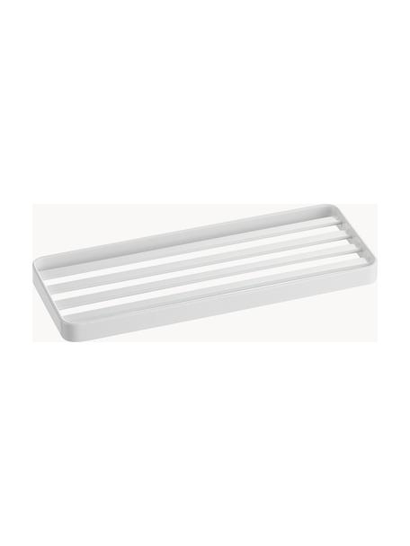 Plateau de rangement salle de bains Tower, Acier, revêtement par poudre, Blanc, larg. 24 x long. 9 cm