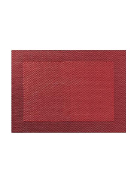 Podkładka ze sztucznej skóry Trefl, 2 szt., Tworzywo sztuczne (PVC), Odcienie czerwonego, S 33 x D 46 cm