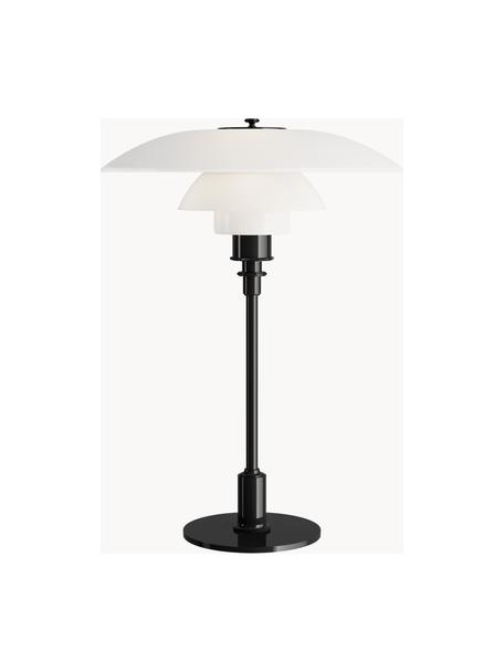 Grand lampe à poser soufflé bouche PH 3½-2½, Noir, blanc, Ø 33 x haut. 47 cm