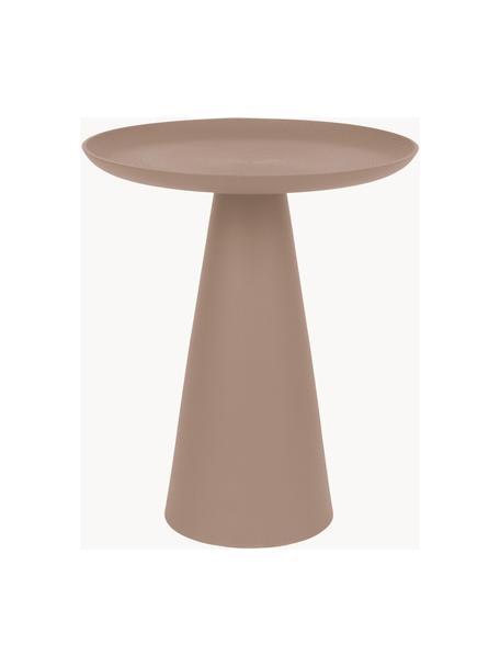 Kovový pomocný stolík Ringar, Hliník ošetrený práškovým náterom, Staroružová, Ø 35 x V 42 cm