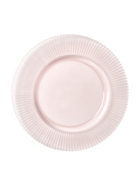Podstawka pod talerz Effie, 2 szt., Szkło, Jasny różowy, Ø 33 cm