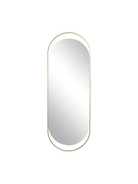 Oválné nástěnné zrcadlo se zlatým rámem Sanou, Zlatá, Š 60 cm, V 168 cm