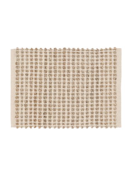 Sets de table rectangulaires Rustic, 4 pièces, 52 % jute, 48 % coton, Beige, larg. 33 x long. 48 cm