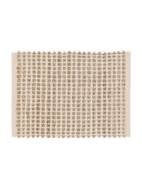 Manteles individuales Rustic, 4 uds., 52% yute, 48% algodón, Beige, An 33 x L 48 cm