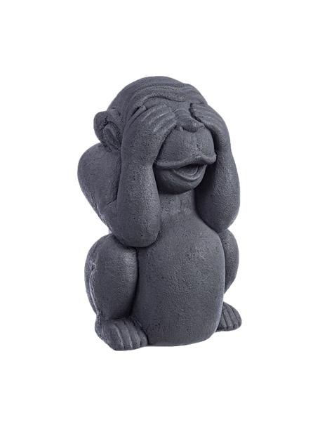 Deko-Objekt Monkey aus Beton, Beton, beschichtet, Nichts-Böses-Sehen-Affe, B 22 x H 36 cm