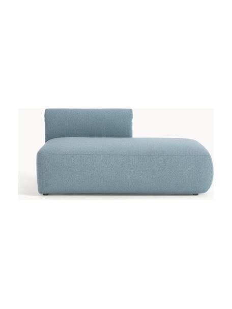 Modulárny buklé šezlong Sofia, Buklé modrá, Š 160 x H 103 cm, s operadlom naľavo