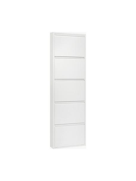 Zapatero de pared Caruso, puertas abatibles, Acero con pintura en polvo, Blanco, An 50 x Al 170 cm