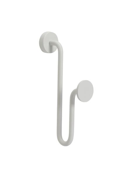 Appendiabiti in metallo bianco Swing, Metallo rivestito, Bianco opaco, Larg. 3 x Alt. 13 cm