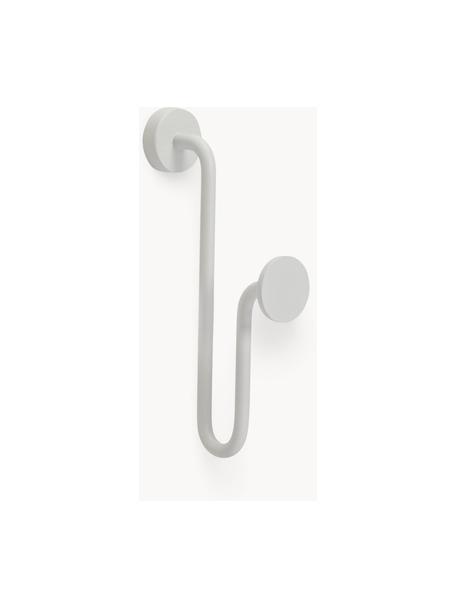 Appendiabiti in metallo Swing, Metallo rivestito, Bianco opaco, Larg. 3 x Alt. 13 cm