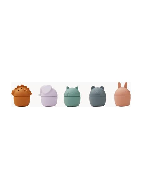 Set di 5 giochi da bagno Gaby, Silicone, Multicolore, Ø 6 x Alt. 8 cm