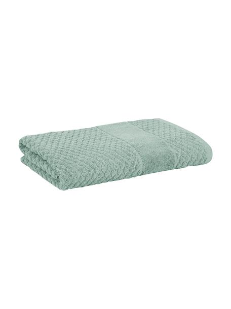 Toalla texturizada Katharina, diferentes tamaños, Verde, Toalla ducha, An 70 x L 140 cm