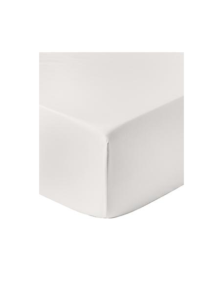 Lenzuolo con angoli boxspring in raso di cotone Premium, Grigio chiaro, Larg. 90 x Lung. 200 cm, Alt. 35 cm