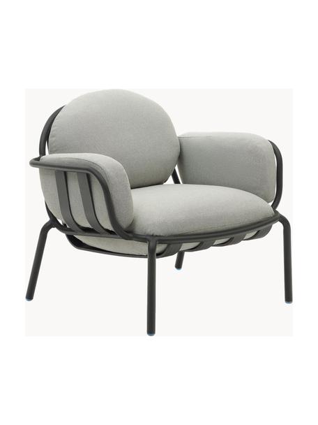 Fauteuil lounge de jardin Joncols, Tissu gris clair, anthracite, larg. 89 x prof. 80 cm