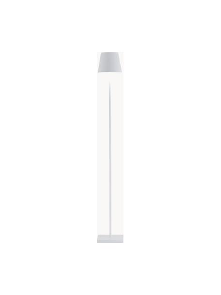 Kleine dimmbare LED-Stehlampe Poldina, höhenverstellbar, Weiss, matt, H 122 cm